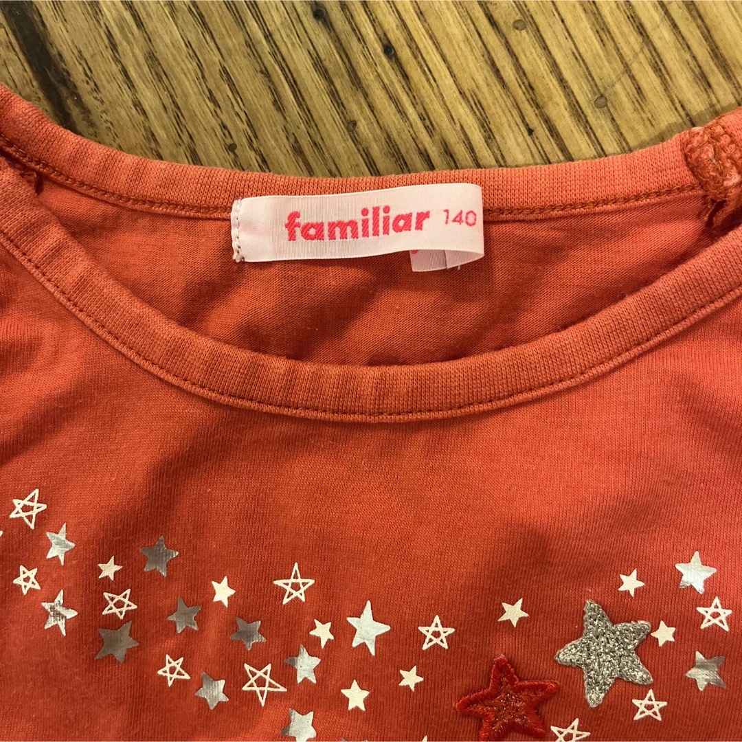 familiar(ファミリア)のファミリア familia Tシャツ　パフ袖　140 キッズ/ベビー/マタニティのキッズ服女の子用(90cm~)(Tシャツ/カットソー)の商品写真