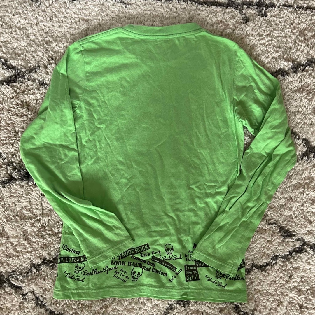 RAD CUSTOM(ラッドカスタム)のRAD CUSTUM ドクロ　グリーン　Tシャツ 160cm キッズ/ベビー/マタニティのキッズ服男の子用(90cm~)(Tシャツ/カットソー)の商品写真