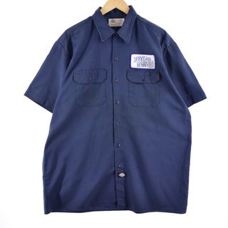 ディッキーズ(Dickies)の古着 ディッキーズ Dickies 半袖 ワークシャツ メンズXXL /eaa349367(シャツ)