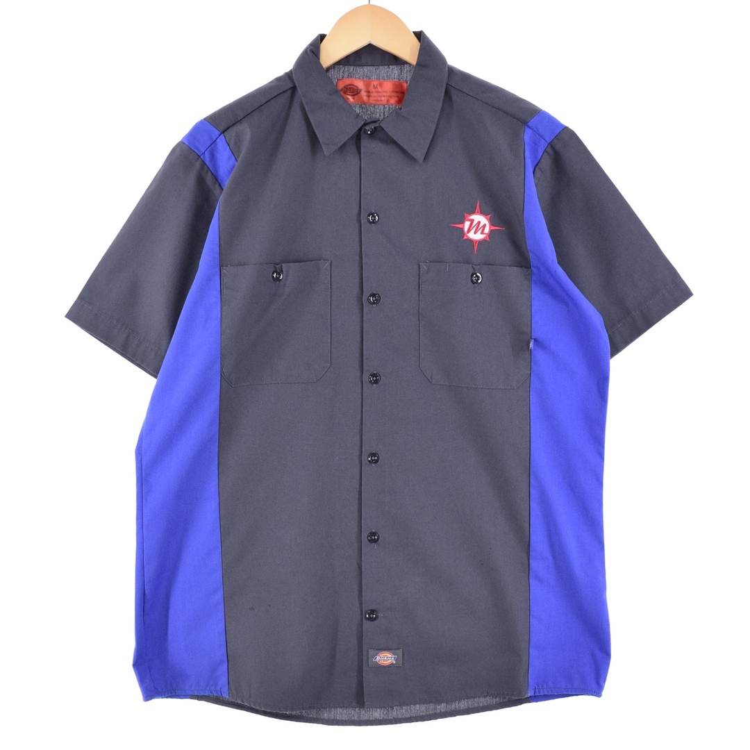 ディッキーズ Dickies ツートン 半袖 ワークシャツ メンズL /eaa350022