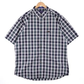 ペンドルトン(PENDLETON)の古着 ペンドルトン PENDLETON 半袖 ボタンダウン チェックシャツ メンズXXL /eaa349373(シャツ)