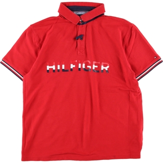 トミーヒルフィガー(TOMMY HILFIGER)の古着 トミーヒルフィガー TOMMY HILFIGER 半袖 ポロシャツ メンズL /eaa349808(ポロシャツ)