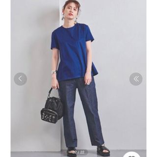 ユナイテッドアローズ(UNITED ARROWS)のユナイテッドアローズ　UNITED ARROWS ブルー　ティアードカットソー(Tシャツ(半袖/袖なし))