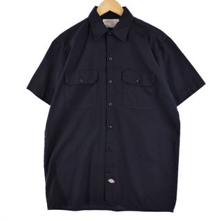 ディッキーズ(Dickies)の古着 ディッキーズ Dickies 半袖 ワークシャツ メンズL /eaa349540(シャツ)