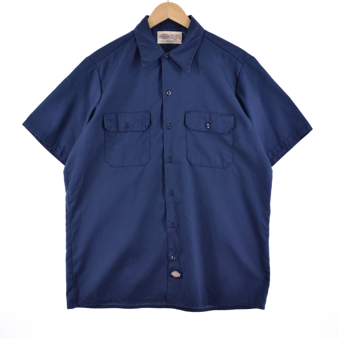 Dickies(ディッキーズ)の古着 90年代 ディッキーズ Dickies 半袖 ワークシャツ USA製 メンズL ヴィンテージ /eaa349542 メンズのトップス(シャツ)の商品写真