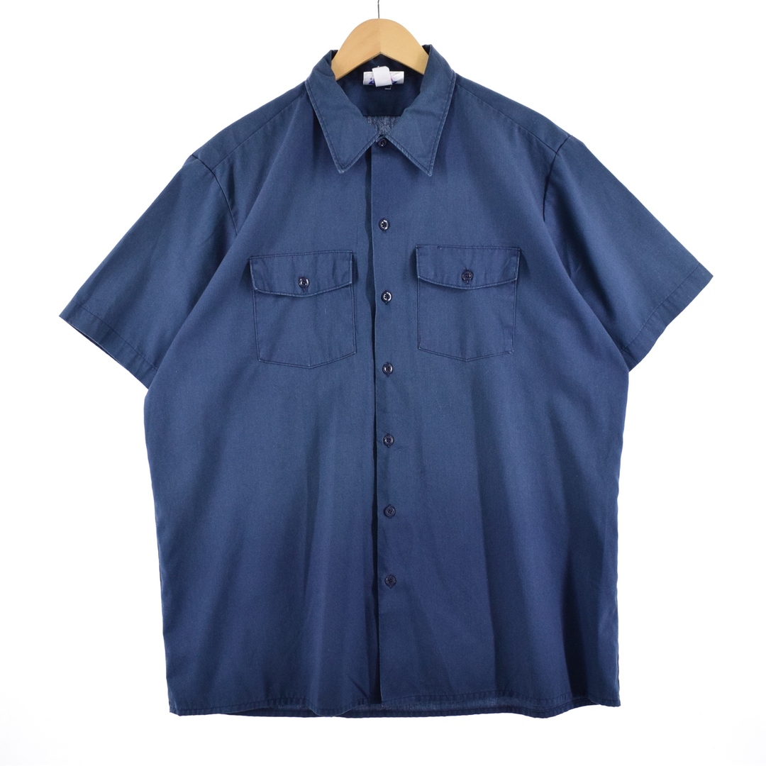 Dickies(ディッキーズ)の古着 90年代 ディッキーズ Dickies 半袖 ワークシャツ USA製 メンズXL ヴィンテージ /eaa349544 メンズのトップス(シャツ)の商品写真