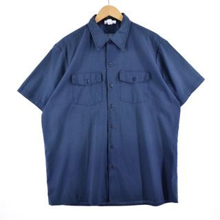 ディッキーズ(Dickies)の古着 90年代 ディッキーズ Dickies 半袖 ワークシャツ USA製 メンズXL ヴィンテージ /eaa349544(シャツ)