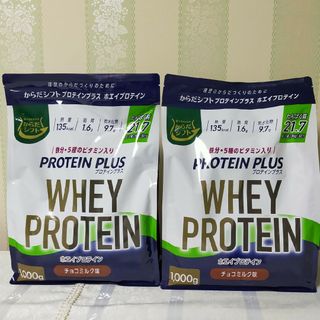 PROTEIN PLUS ホエイプロテイン チョコミルク味1kg 2袋(プロテイン)