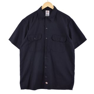 ディッキーズ(Dickies)の古着 ディッキーズ Dickies 半袖 ワークシャツ メンズL /eaa349504(シャツ)