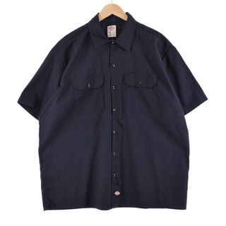 ディッキーズ(Dickies)の古着 ディッキーズ Dickies FLEX 半袖 ワークシャツ メンズXL /eaa349505(シャツ)