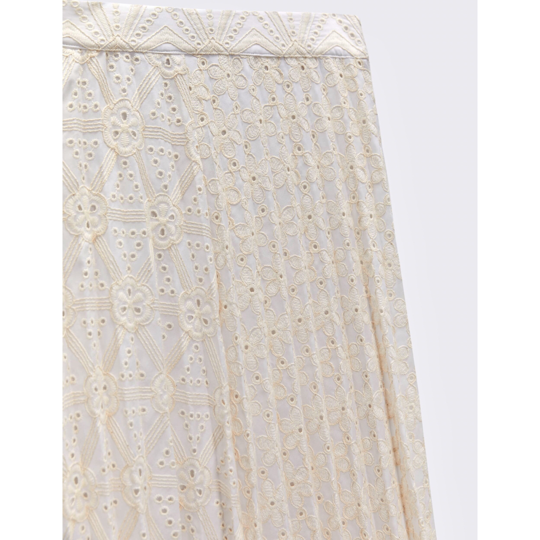ZARA - 新品 ZARA エンブロイダリー プリーツスカート XSサイズの通販