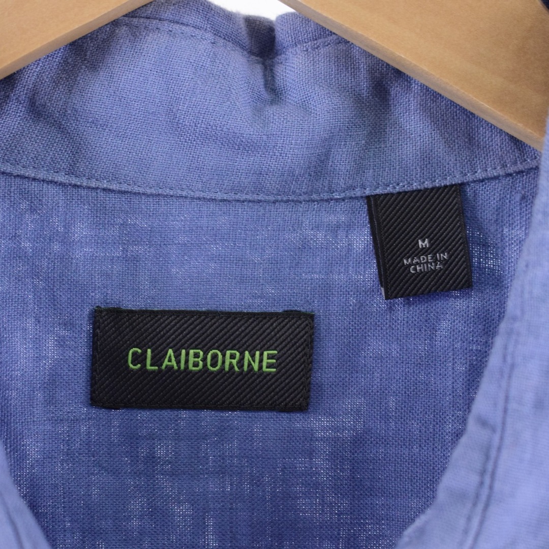 CLAIBORNE 半袖 リネンシャツ メンズL /eaa350018