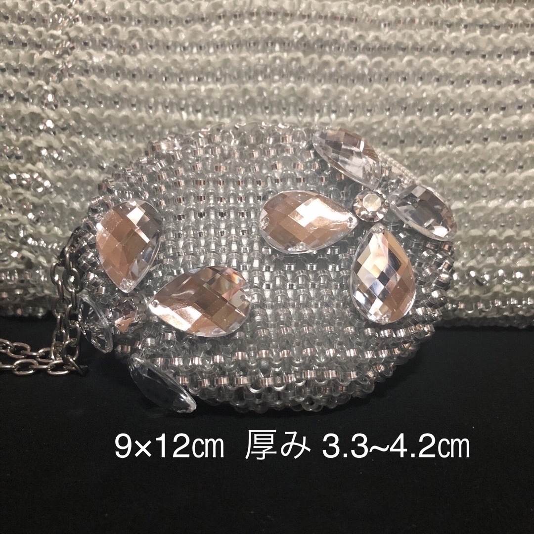 銀座ヨシノヤ(ギンザヨシノヤ)の銀座ヨシノヤ FRESCA ワイヤーバッグ ミニポーチ付き シルバー レディースのバッグ(トートバッグ)の商品写真