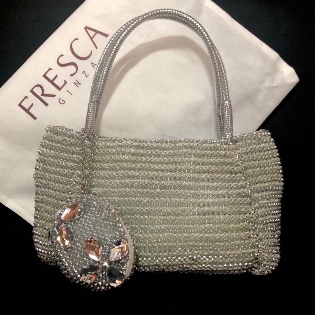 銀座ヨシノヤ - 銀座ヨシノヤ FRESCA ワイヤーバッグ ミニポーチ