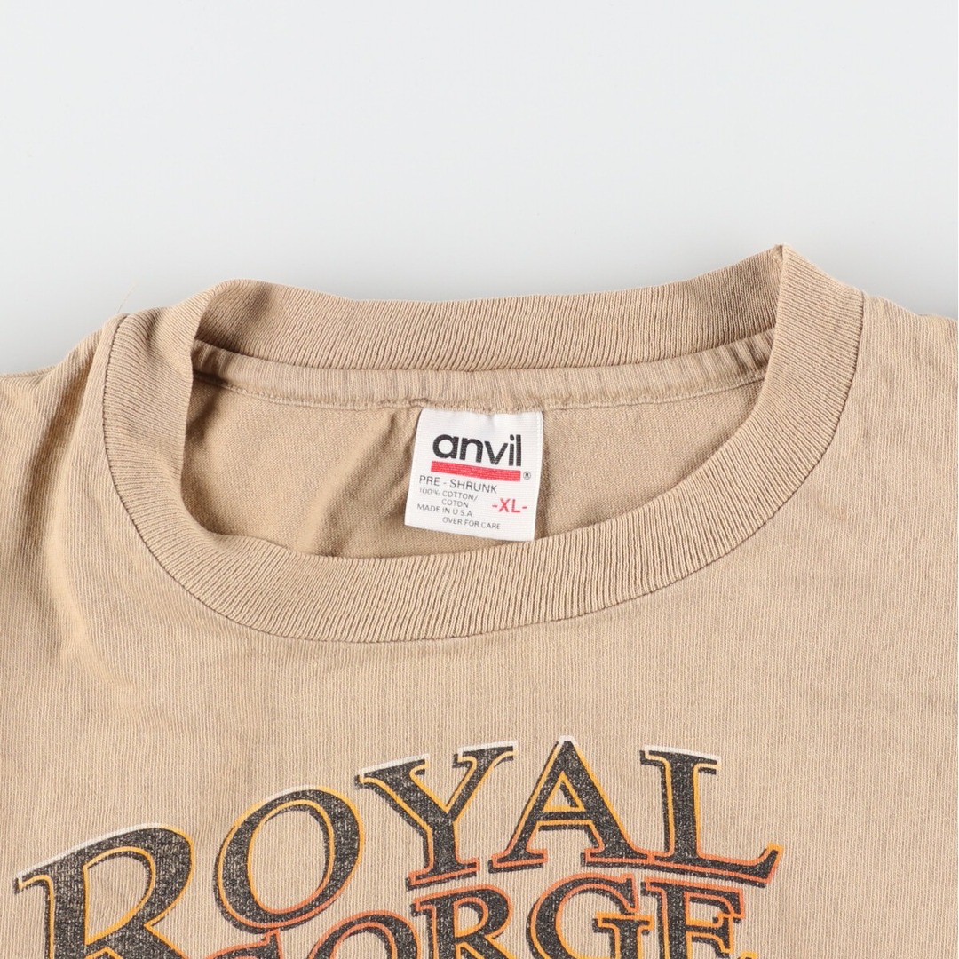 90年代 anvil ROYAL GORGE アドバタイジングTシャツ USA製 メンズXL ヴィンテージ /eaa348776