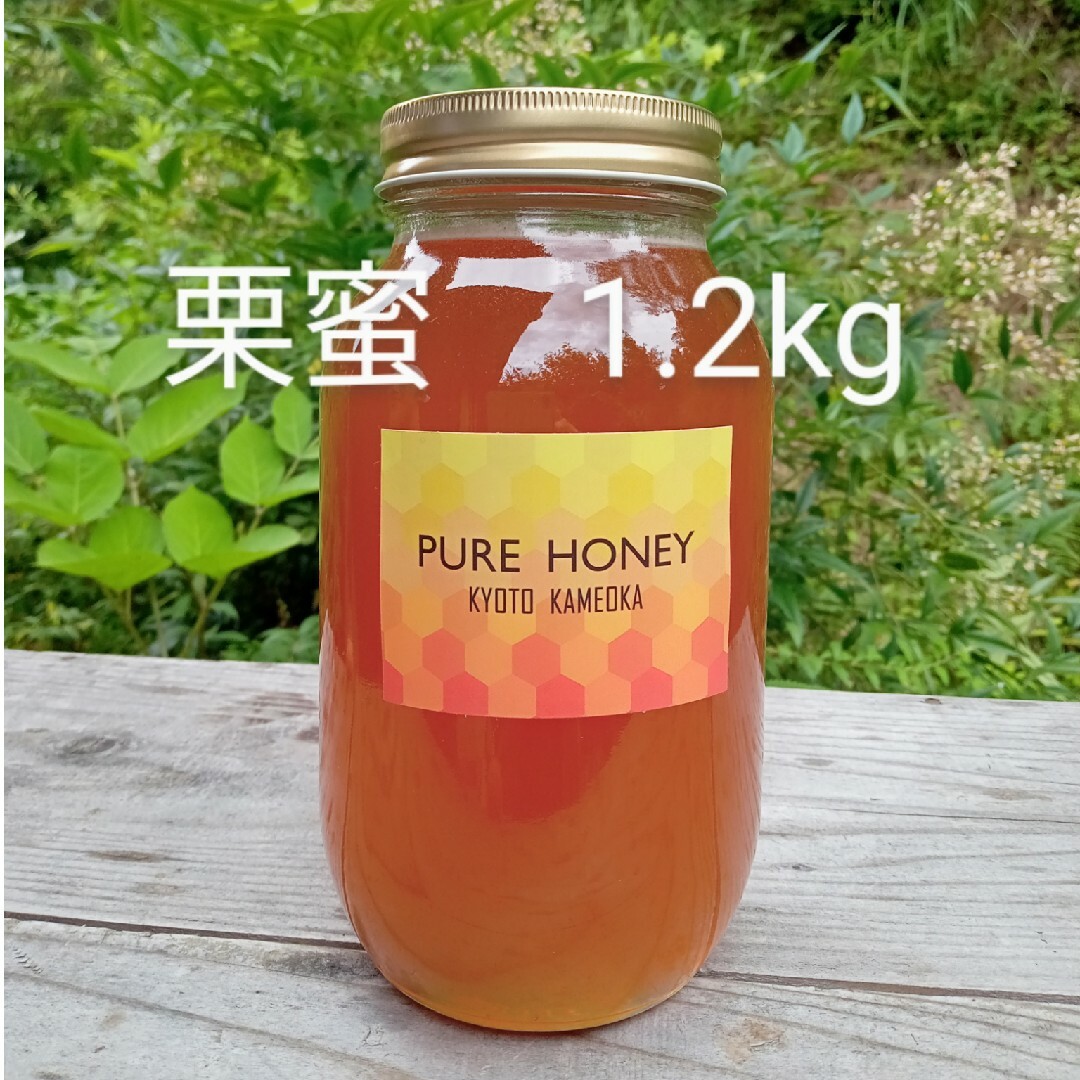 国産　純粋　蜂蜜　生はちみつ　栗　1.2kg