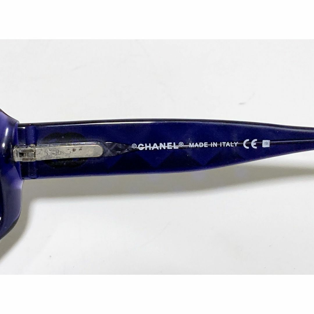 CHANEL シャネル サングラス 箱・ケース付 ブルー D13