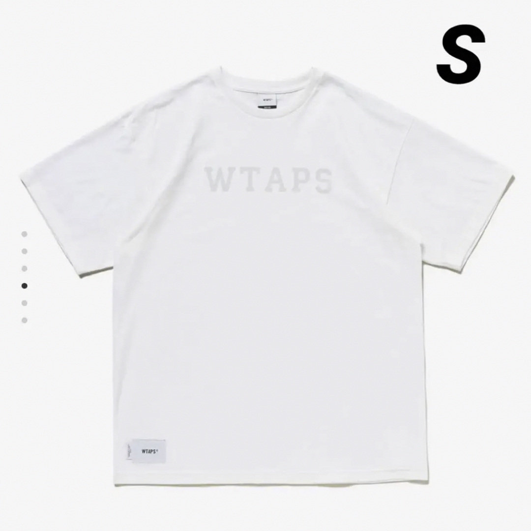 WTAPS  ダブルタップス カレッジ ロゴ Tシャツ S ホワイト