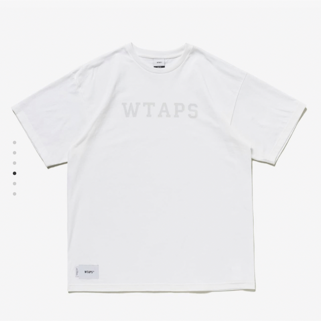WTAPS  ダブルタップス カレッジ ロゴ Tシャツ S ホワイト