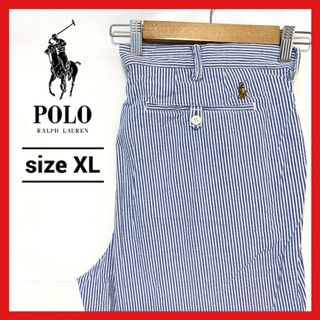 ポロラルフローレン(POLO RALPH LAUREN)の90s 古着 ポロラルフローレン ショートパンツ ストライプ XL (ショートパンツ)