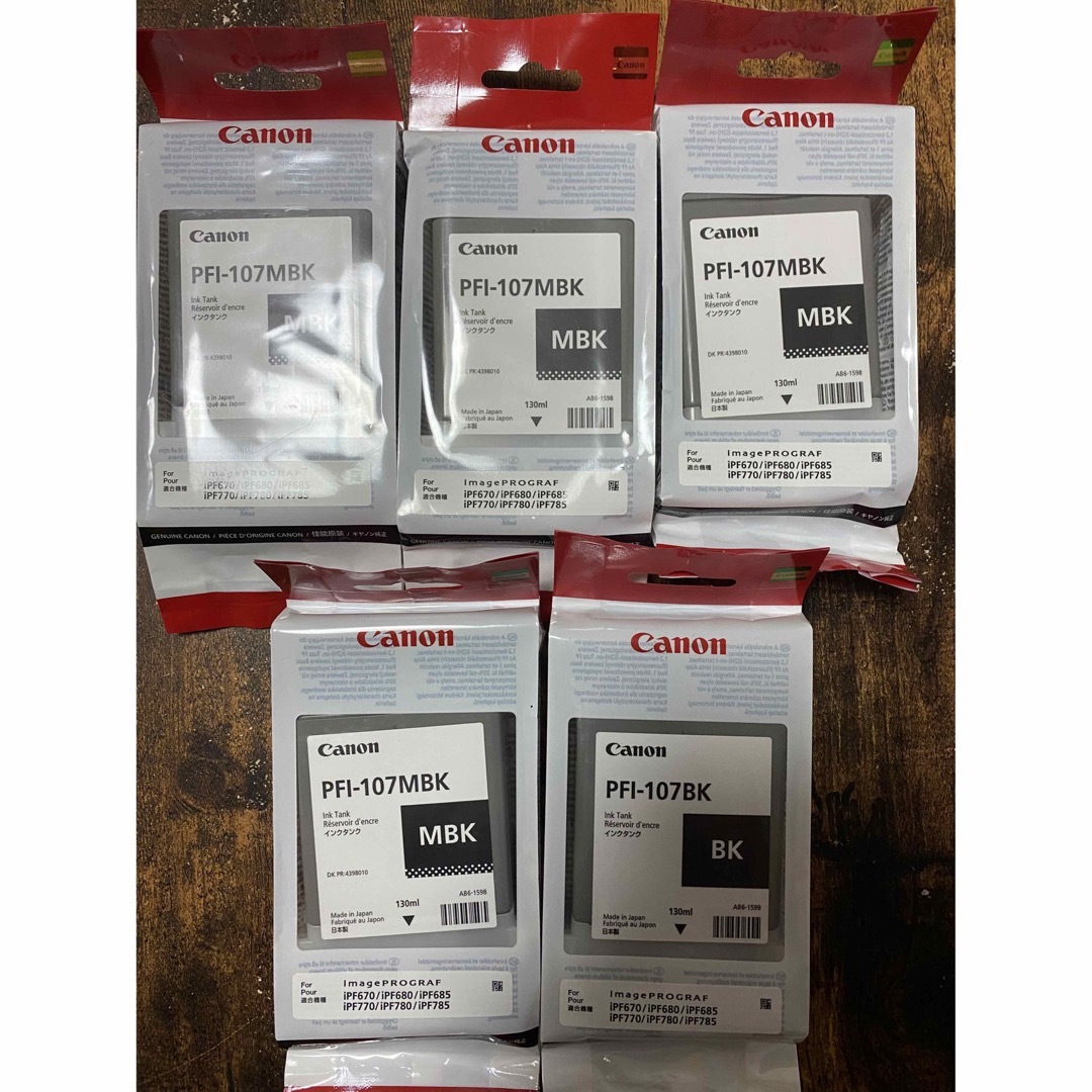 Canon PFI-107 未開封未使用純正インク11本セット! 現品特価品