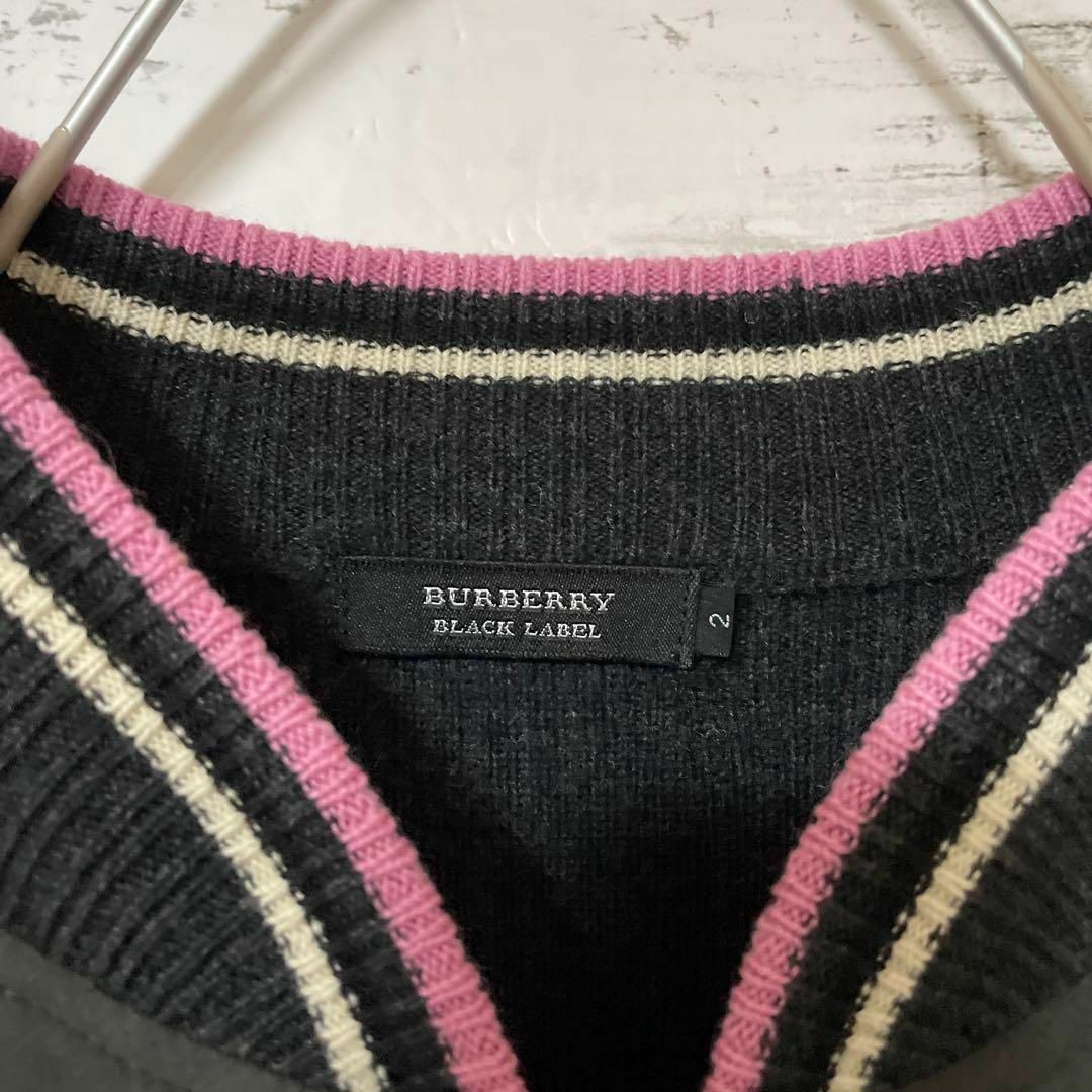 BURBERRY BLACK LABEL - BURBERRY BLACK LABEL ニット×スウェード