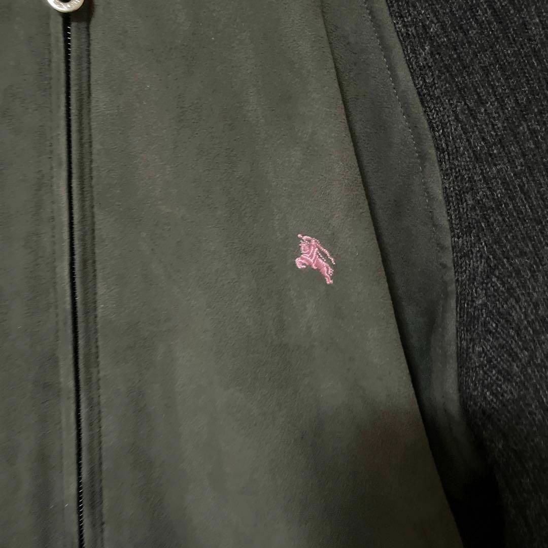 BURBERRY BLACK LABEL - BURBERRY BLACK LABEL ニット×スウェード