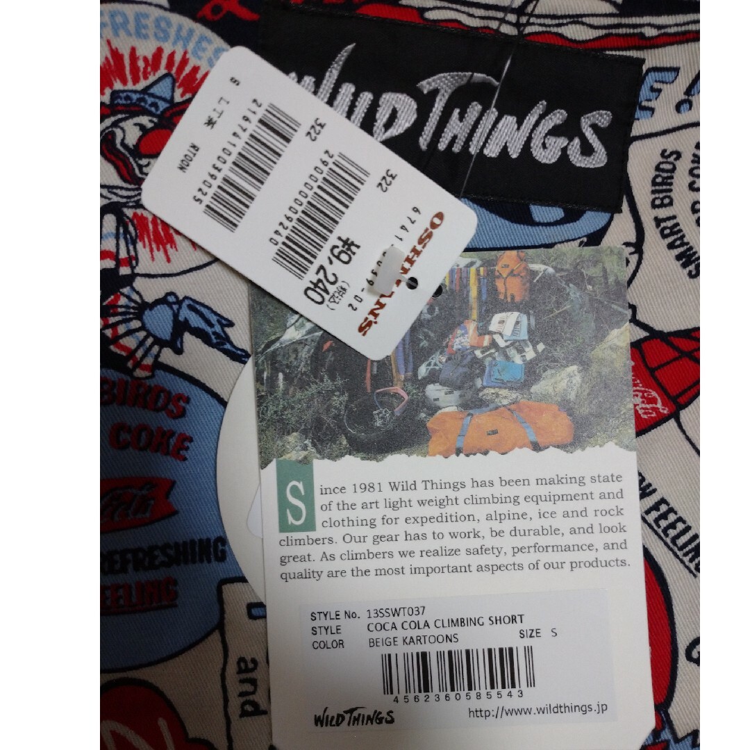 WILDTHINGS(ワイルドシングス)の【新品】WILD THINGS × Coca-Cola メンズのパンツ(ショートパンツ)の商品写真