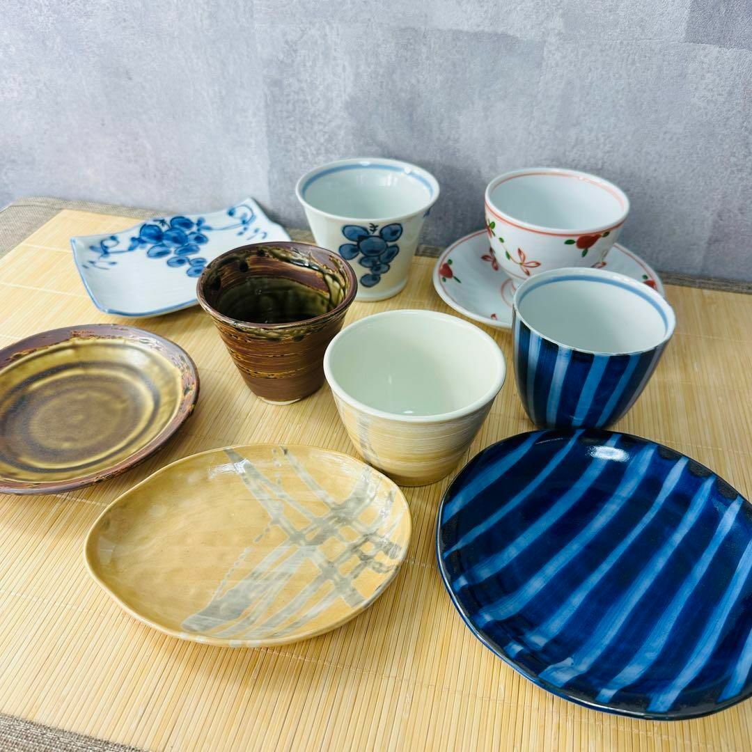 【極美品】有田焼 波佐見紀行 若手作家 茶菓揃 5客セット 5