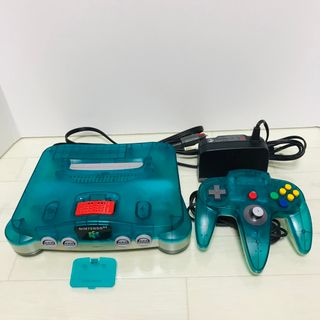 NINTENDO 64 - Nintendo64 ニンテンドウ64 クリアブルー 本体 拡張