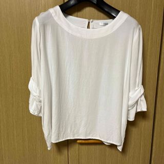 シマムラ(しまむら)の✨値下げ✨【しまむら】プルオーバーシャツ　L ホワイト(シャツ/ブラウス(長袖/七分))