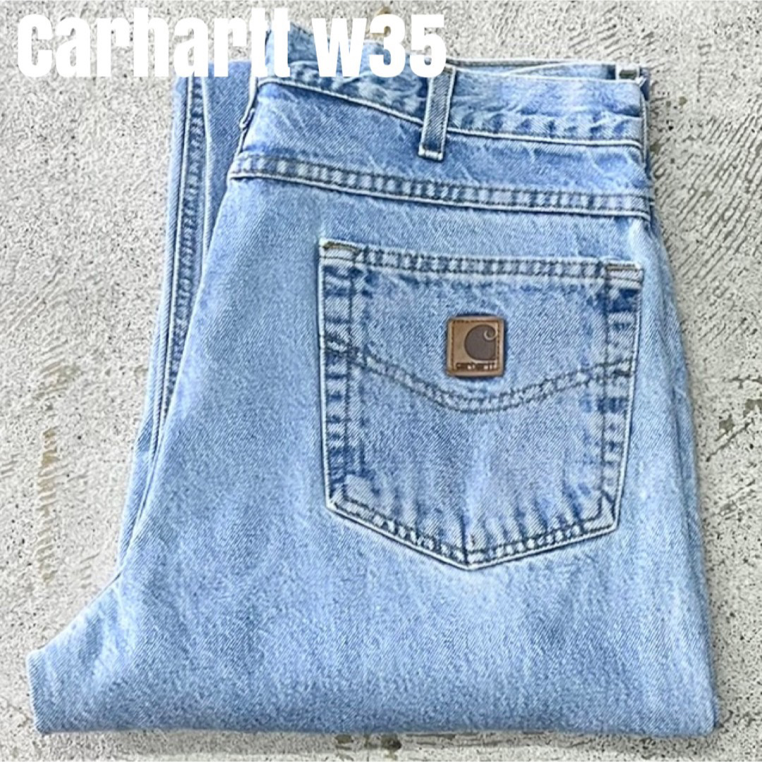 carhartt(カーハート)の＊6858 CARHARTT カーハート　バギー　太め　デニムパンツ  w35 メンズのパンツ(デニム/ジーンズ)の商品写真