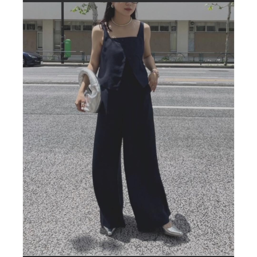 AMERI 新品VEST SET BARE TOP ROMPERS