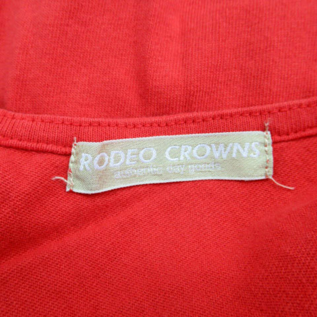 RODEO CROWNS(ロデオクラウンズ)のロデオクラウンズ オールインワン コンビネゾン テーパードパンツ 七分袖 S 赤 レディースのレディース その他(その他)の商品写真