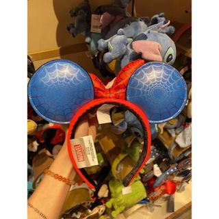 香港ディズニー新商品　スパイダーマン　ミニー　リボンカチューシャ