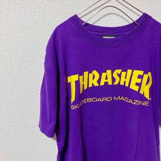 スラッシャー(THRASHER)のTHRASHER スラッシャー Tシャツ Lサイズ　オーバーサイズ 紫(Tシャツ/カットソー(半袖/袖なし))