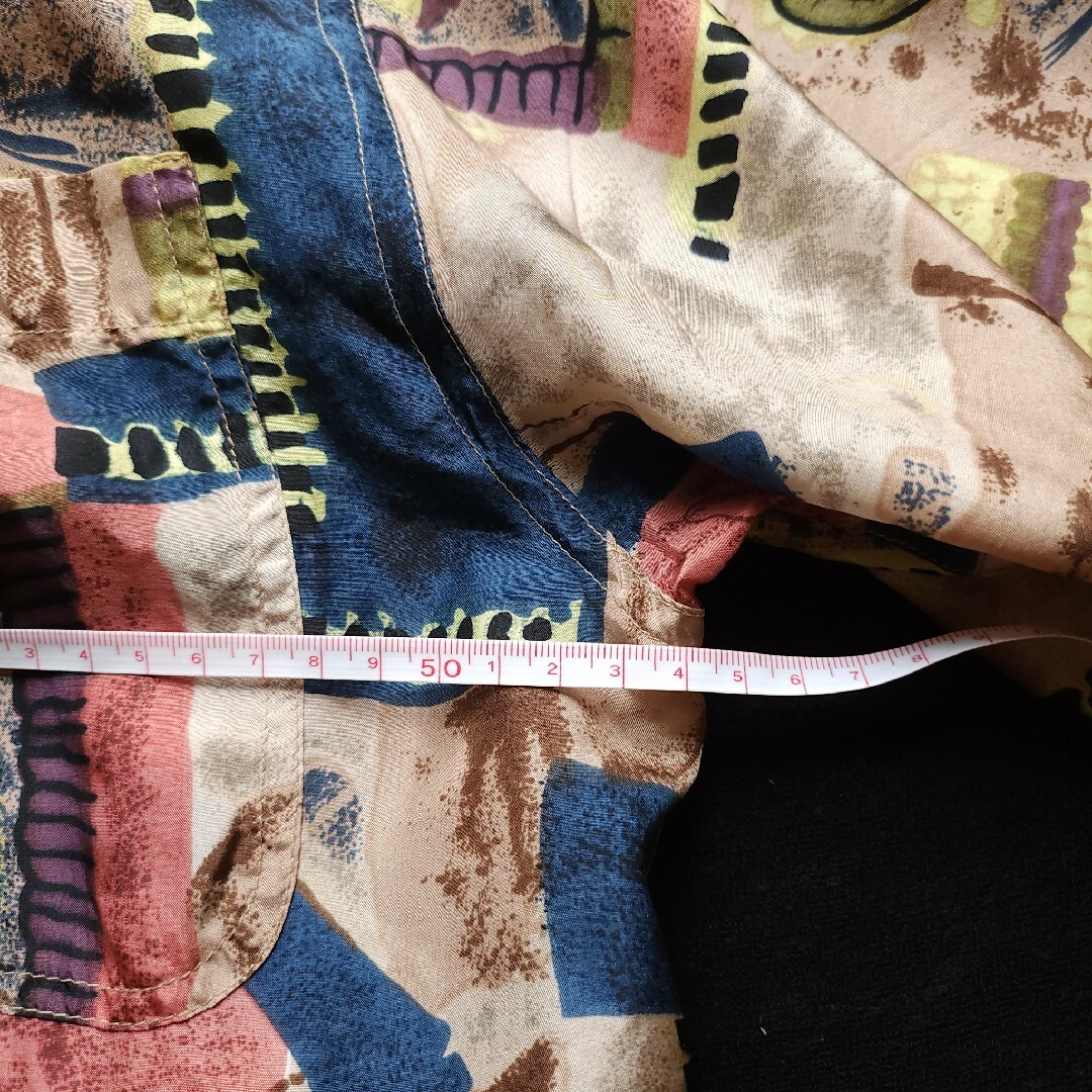 WITHBY シルク 総柄シャツ レディースのトップス(シャツ/ブラウス(半袖/袖なし))の商品写真