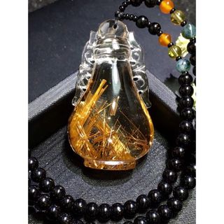 天然】タイチンルチルクオーツ ネックレス 23gの通販 by Rui|ラクマ