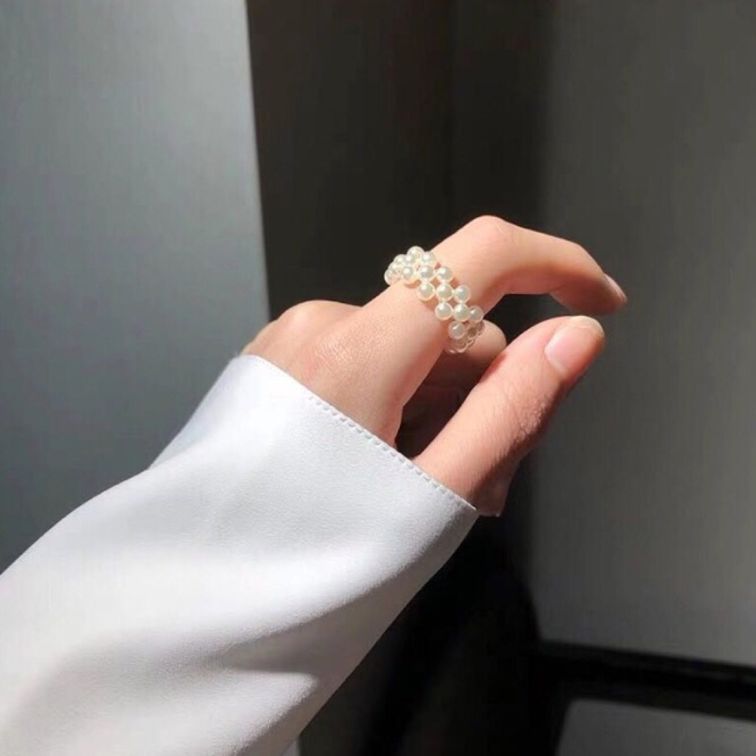 EDIT.FOR LULU(エディットフォールル)の【新品】medium pearl ring  レディースのアクセサリー(リング(指輪))の商品写真