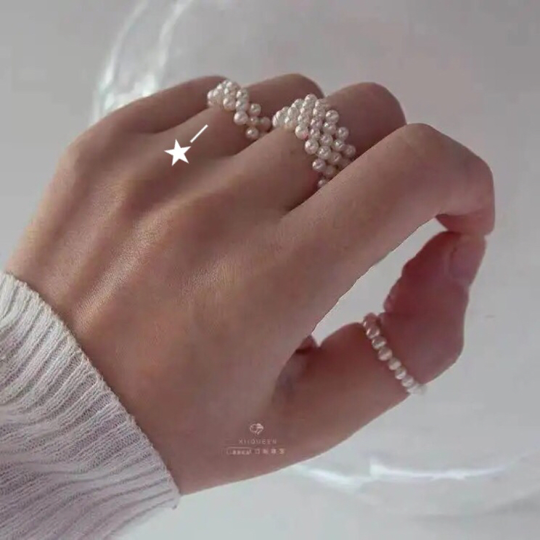 EDIT.FOR LULU(エディットフォールル)の【新品】medium pearl ring  レディースのアクセサリー(リング(指輪))の商品写真