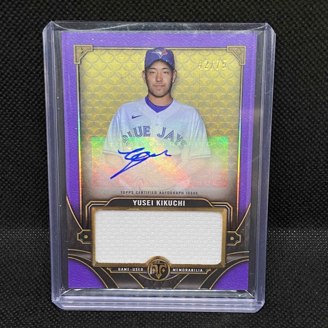 Topps Triple Threads  菊池雄星 直筆サインカード 75シリ エンタメ/ホビーのタレントグッズ(スポーツ選手)の商品写真