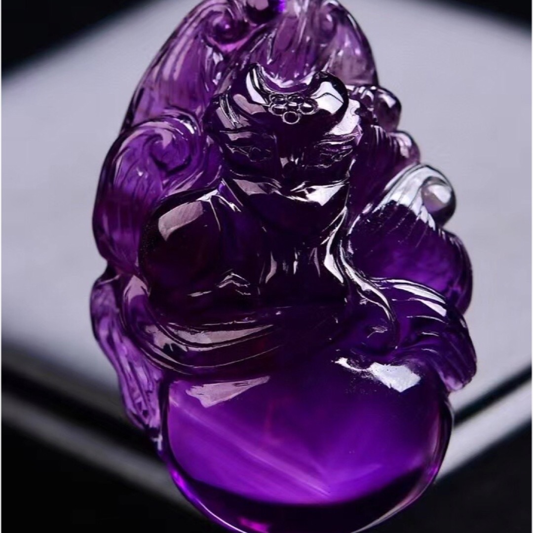 天然】アメジスト ネックレス 66.2g-