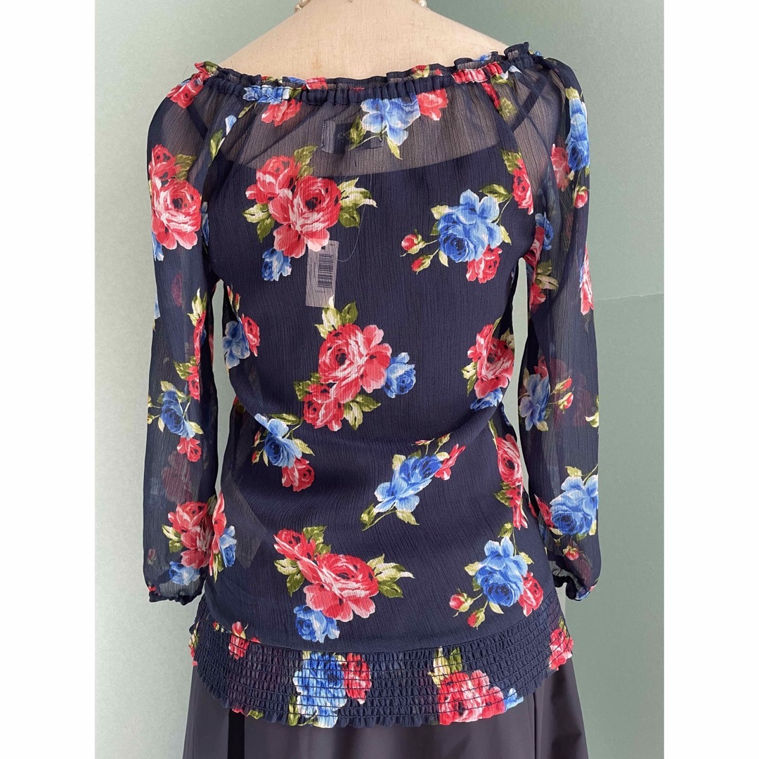 新品★GILLY HICKS ギリーヒックス★ブラウス★シアー★花柄★アバクロ 6