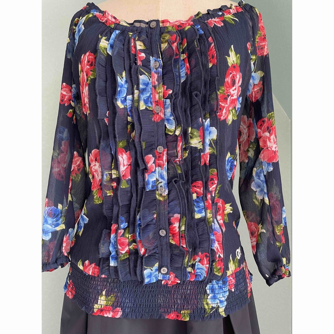 新品★GILLY HICKS ギリーヒックス★ブラウス★シアー★花柄★アバクロ 5