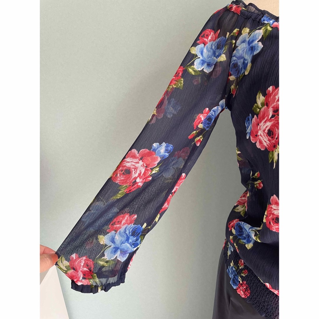 新品★GILLY HICKS ギリーヒックス★ブラウス★シアー★花柄★アバクロ 4
