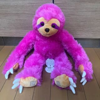 新品タグ付き　ナマケモノの　のんた　BIG カラフル　ぬいぐるみ　ピンク♡(ぬいぐるみ)