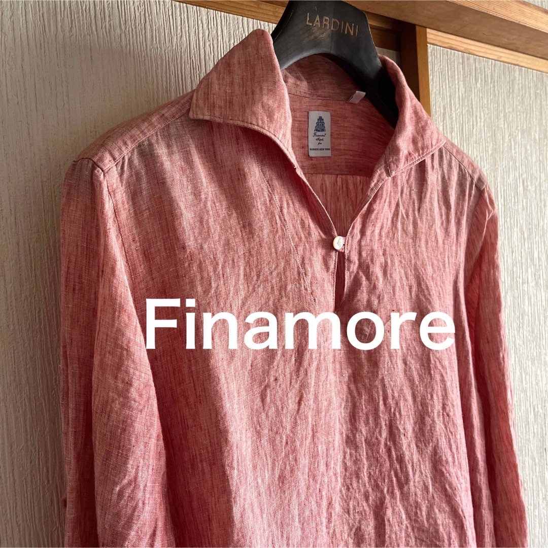 Finamore × BARNEYS NEWYORK リネン　カプリシャツ