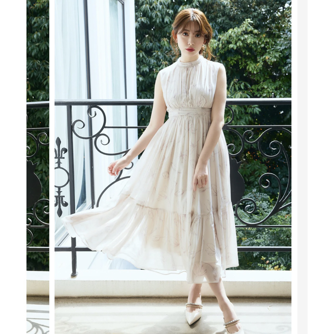 Tulip Chiffon Long Dress