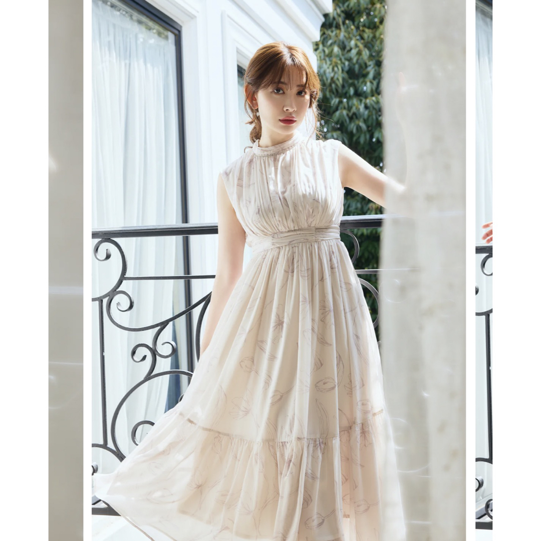 Tulip Chiffon Long Dress