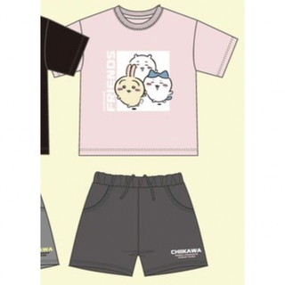 チイカワ(ちいかわ)の【新品】ちいかわ　ピンク 上下セット 半袖 短パン 160cm(Tシャツ/カットソー)